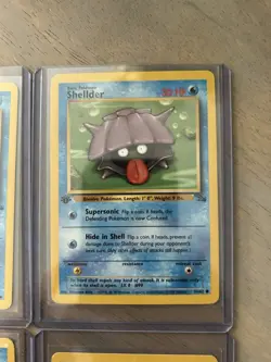 9x 1st Edition Fossil Set Lot WOTC Vintage Pokemon TCG Krabby Weezing Zubat+ - Image 5