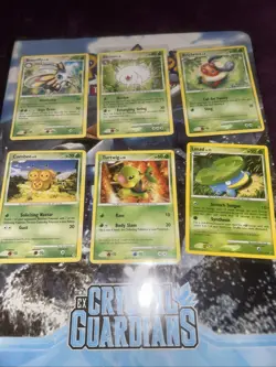 Pokemon TCG Pokemon Diamond & Pearl Common Regular Grass Vintage 6 Card Lot - Image 1