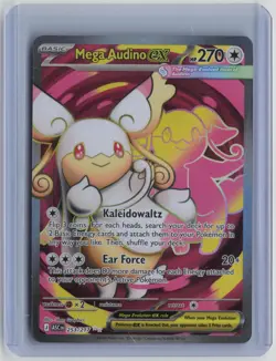 Mega Audino ex 253/217 Ultra Rare Ascended Heroes Pokemon Holo Near Mint - Image 1