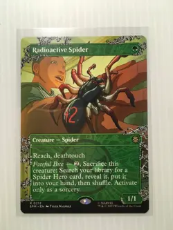 MTG Radioactive Spider - Borderless Regular - Marvel's Spider-Man - NM-Mint 0212 - Image 1