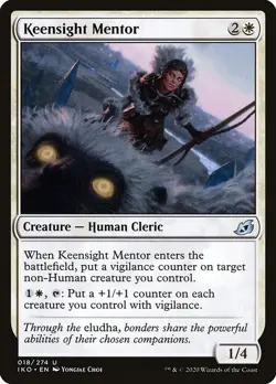 Keensight Mentor 4x FOIL IKO MTG Ikoria Uncommon MINT white - Image 1