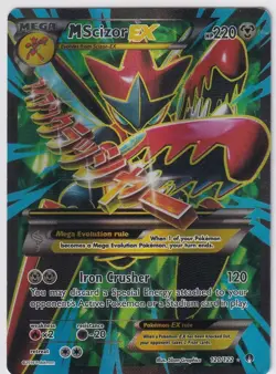 Pokemon M Scizor EX 120/122 Breakpoint Full Art Holo Mega EX English 220 HP - Image 1