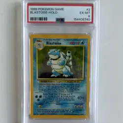 1999 Pokemon TCG Base Set Blastoise Holo Rare 2/102 PSA 6 - Image 1