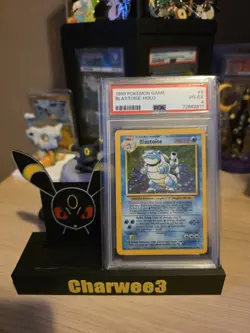 Pokemon TCG Blastoise Holo Card Base Set 2/102 PSA Graded 4 - Image 1