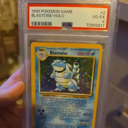 Pokemon TCG Blastoise Holo Card Base Set 2/102 PSA Graded 4 - Image 4