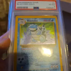 Pokemon TCG Blastoise Holo Card Base Set 2/102 PSA Graded 4 - Image 5