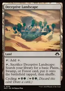 Deceptive Landscape - Foil - Modern Horizons 3 #0219 MTG Magic The Gathering - Image 1