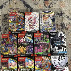 Pokemon booster bundle box lot empty boxes SV 151 Paldean Fates Black Bolt Etc - Image 2