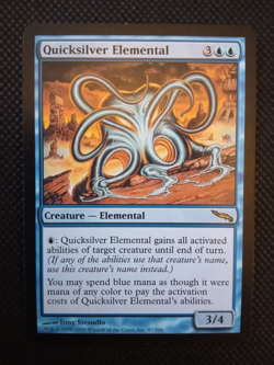 Quicksilver Elemental / Elemental de vif-argent ENGLISH LP Mirrodin magic mtg - Image 1