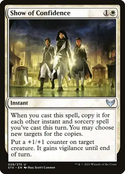 Show of Confidence 1x MtG Strixhaven: School of Mages SP/NM - Image 1