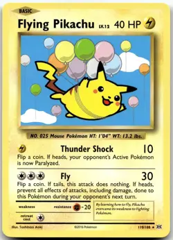 Flying Pikachu 110/108 Secret Rare Evolutions Pokemon Near Mint - Image 2