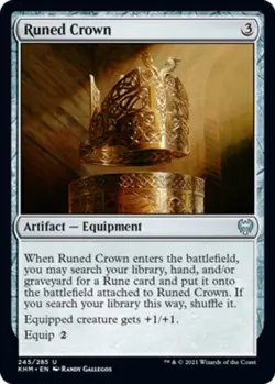 Runed Crown - Kaldheim #245/285 MTG Magic The Gathering - Image 1