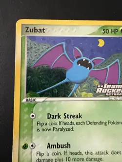Pokemon TCG Team Rocket Returns Zubat 82/109 Stamped Reverse Holo Near Mint / LP - Image 4