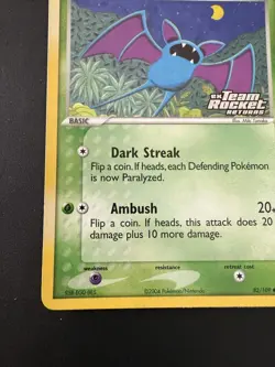 Pokemon TCG Team Rocket Returns Zubat 82/109 Stamped Reverse Holo Near Mint / LP - Image 5