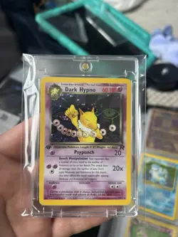 Pokemon TCG Dark Hypno Team Rocket 8/82 Holo Rare Car 1st Edition Near Mint - Image 1