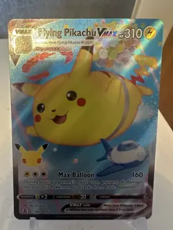 Pokemon 2021 Celebrations Full Art Flying Pikachu VMAX Card PSA 10 007/025 - Image 1