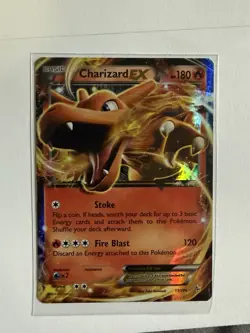 Pokemon TCG Charizard EX 11/106 Flashfire Ultra Rare Holo Eng 2014 180 HP - Image 1