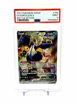 PSA 9 Empoleon V 146/163 Ultra Rare 2021 Battle Styles Full Art Holo Pokemon TCG - Image 1