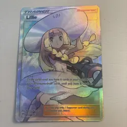 Pokemon TCG Lillie 147/149 SM Base Set Holo Full Art Ultra Rare English 2017 - Image 1