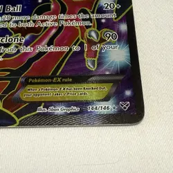 Pokemon TCG Yveltal EX Full Art Ultra Rare Holo Card 144/146 2014 XY Basic Good - Image 3