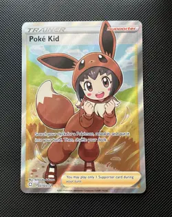 Pokemon TCG Shining Fates Poke Kid 070/072 Full Art Holo Ultra Rare ENG - Image 1