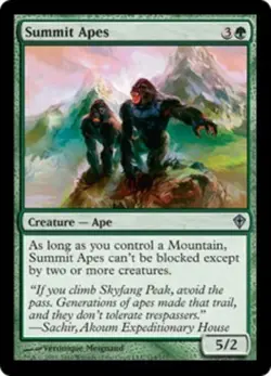 Summit Apes - Worldwake #114/145 MTG Magic The Gathering - Image 1
