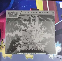 Pitch Black Elite Trainer Box Pokemon TCG Mega Evolution English Sealed No Rip - Image 1