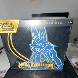 Pokemon TCG Mega Evolution Elite Trainer Box English 6+ Lucario Riolu Promo - Image 1