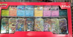 Pokemon TCG - 1x Costco Prismatic Evolutions 8-Pack Mini Tins - New/Sealed - Image 1