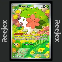 Shaymin - 185/182 - Illustration Rare - Destined Rivals - Pokemon Card - NM/M - Image 1