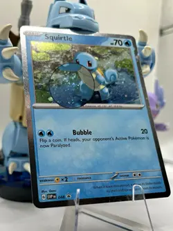 Pokemon TCG Squirtle 048 Sv: Scarlet & Violet Promo Cosmos Holo English 2023 - Image 1
