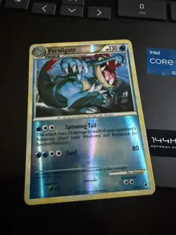 Pokemon Feraligatr 25/95 Rare Call of Legends Pokemon Reverse Holo Near Mint - Image 1