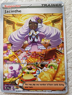 Jacinthe 122/088 Pokemon TCG Trainer Supporter Full Art Foil Rare EN 2026 - Image 1