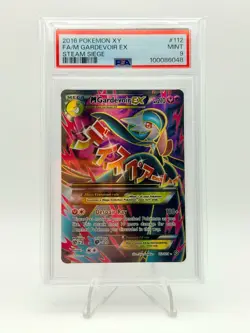 2016 POKEMON STEAM SIEGE XY ULTRA RARE FULL ART M GARDEVOIR EX 112/114 PSA 9 - Image 1