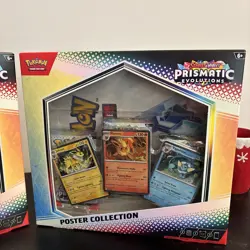 LOT OF 2 - Pokemon TCG Prismatic Evolutions Poster Collection Boxes Sealed - Image 3