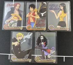One Piece One Piece Cards Wafer Bulk Lot Luffy Nami Zoro Robin - Set of 7 Cards - Image 2