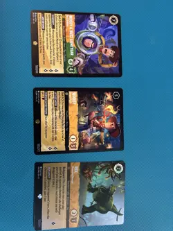 Disney Lorcana TCG Rise of the Floodborn 3-Card Lot Cold Foil 64/204+ - Image 1