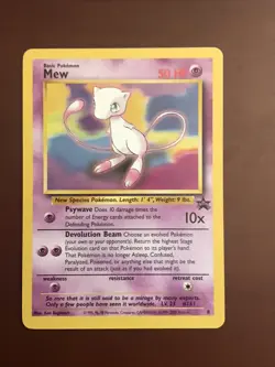 LOT of 10: MEW POKEMON 2000 LEAGUE BLACK STAR PROMO CARDS #8 Unplayed Vintage - Image 3