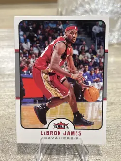 LeBron James 2 Card Lot! 2006 Fleer & Topps Total Read Description! - Image 2