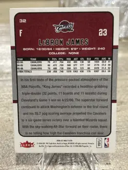 LeBron James 2 Card Lot! 2006 Fleer & Topps Total Read Description! - Image 3