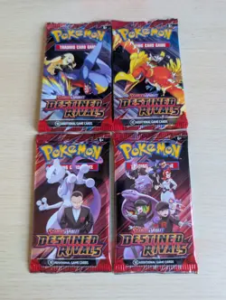 Pokemon TCG Destined Rivals Booster Packs X 4 art set Brand New Sealed ✅ - Image 1