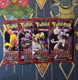 Pokemon TCG Destined Rivals Booster Packs X 4 Art Set Brand New Sealed ✅ - Image 1