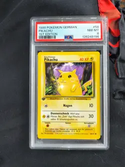 1999 Pokemon German pikachu 1ST Edition #58 - Image 1
