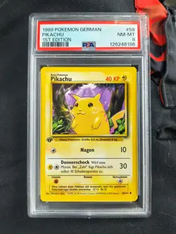 1999 Pokemon German pikachu 1ST Edition #58 - Image 4