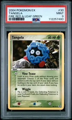 2004 POKEMON EX FIRE RED & LEAF GREEN #30 TANGELA PSA 9 - Image 1