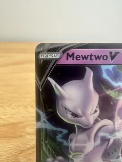 Mewtwo v Full Art Holo Ultra Rare Card Pokemon Go 030/078 NM Pokemon TCG - Image 2