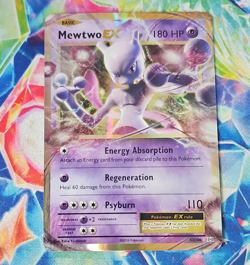 Pokemon TCG Mewtwo EX Card 52/108 Evolutions Holo Ultra Rare English 2016 - Image 1