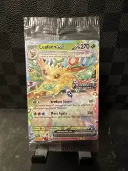 Pokemon Prismatic Evolutions Leafeon ex 006/131 Surprise Box Stamp Promo Sealed - Image 1