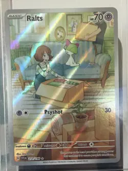 Ralts 211/198 Pokemon Scarlet Violet Base Illustration Card NM Condition - Image 1