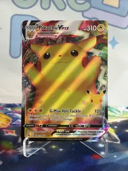 Pokemon Pikachu TCG VMAX SWSH062 Celebrations Full Art Black Star Promo NM/M - Image 1